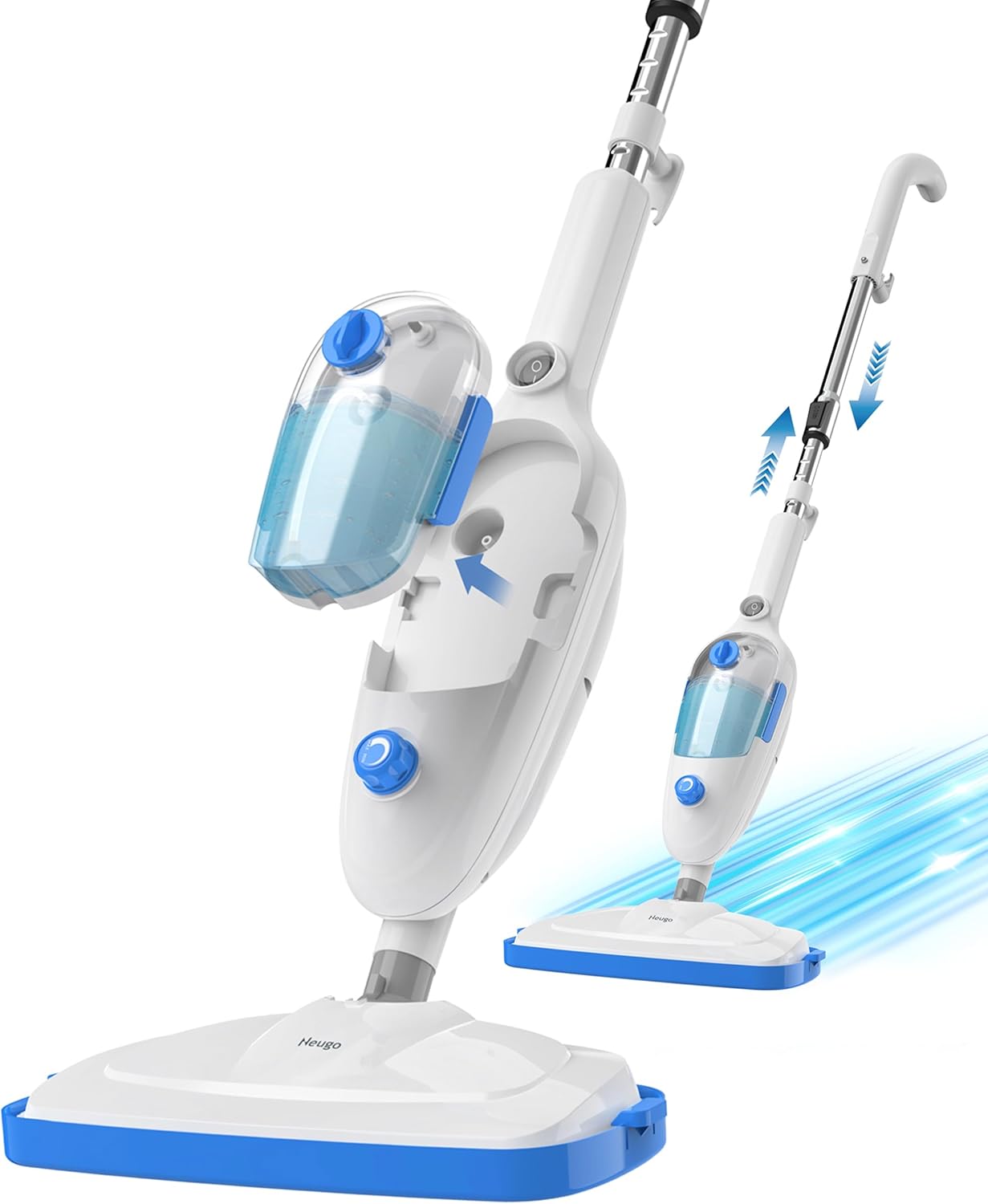 Steam Mop for Hardwood Floors with Adjustable Steam & 23ft Cord