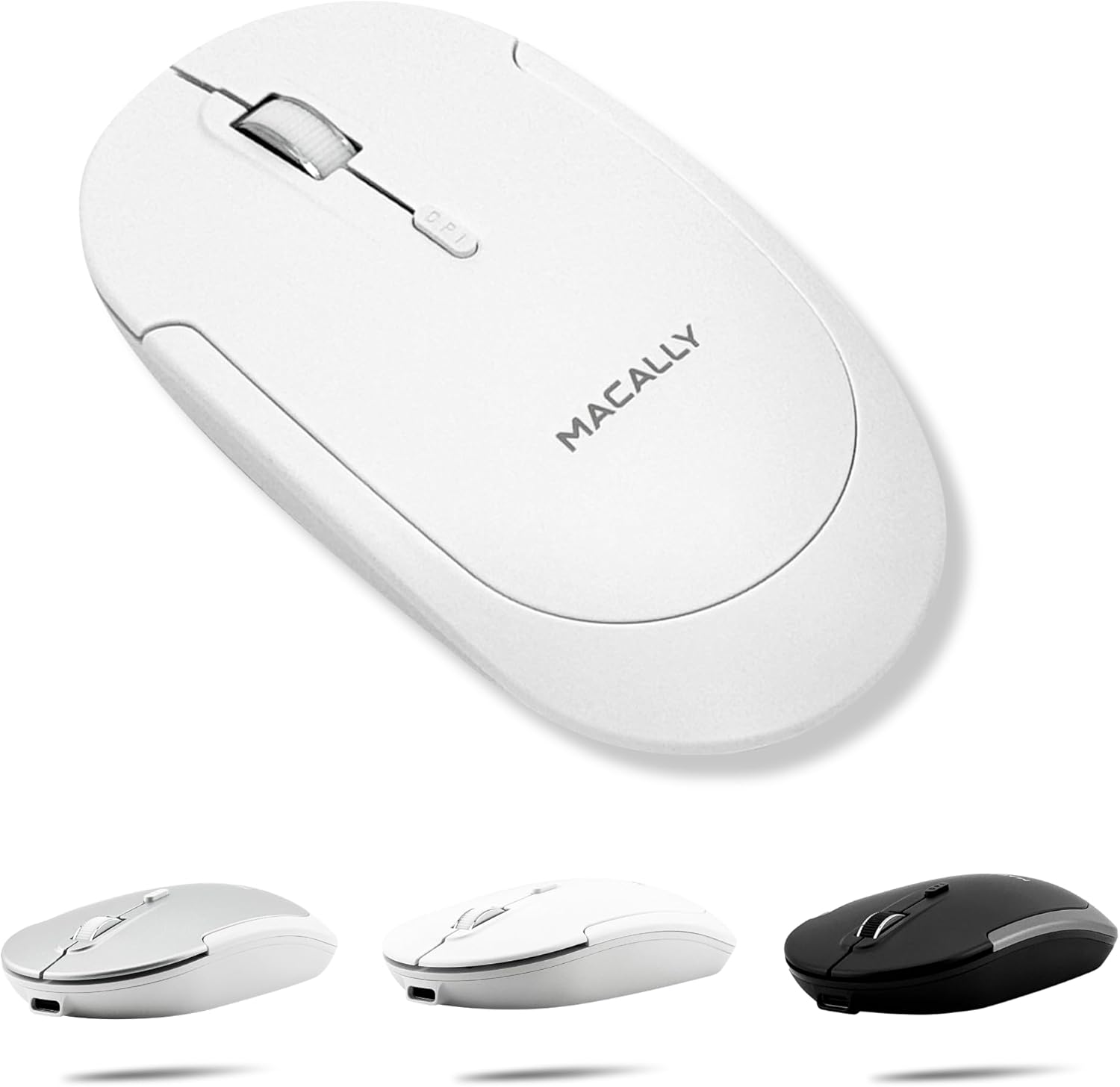 Macally Wireless Bluetooth Mouse for Mac, iPad & PC
