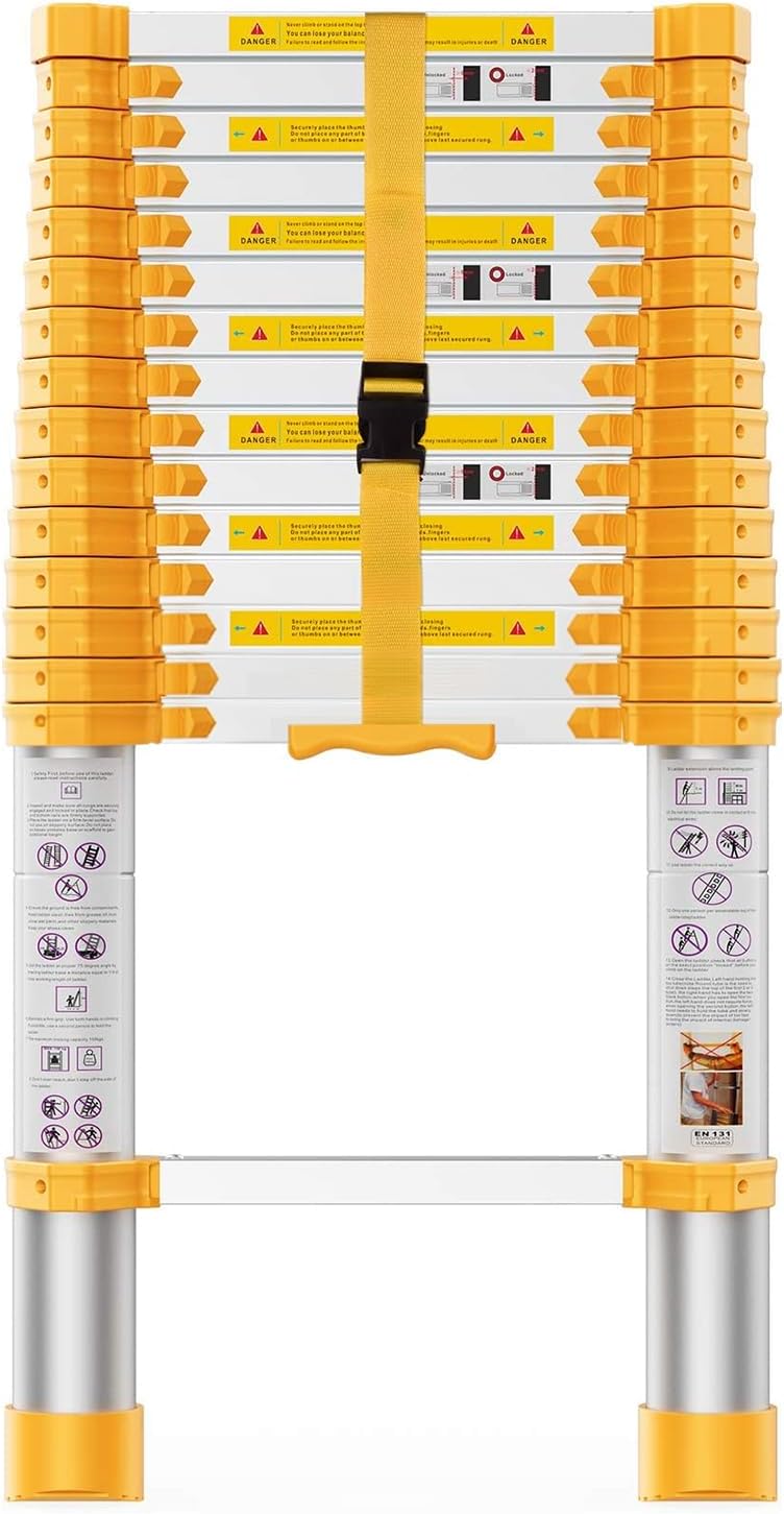 15.5FT Aluminum Telescoping Ladder