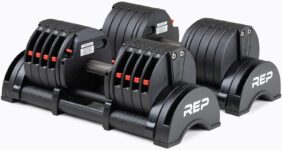 Rep Fitness Quickdraw Adjustable Dumbbells, Multiple weight