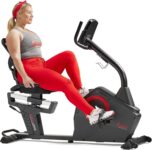 Sunny Health & Fitness Programmable 16 Levels Electro-Magnetic Resistance Recumbent Exercise Bike