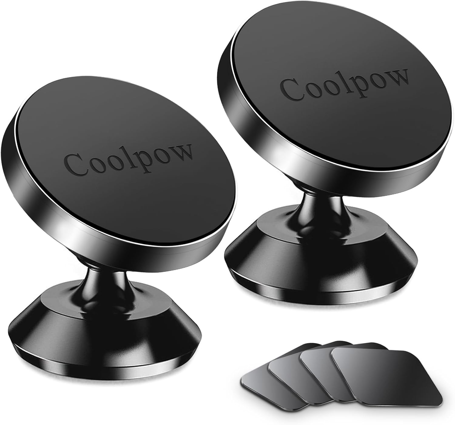 Coolpow【2 Packs Magnetic Phone Holder for Car【Strong Magnet】 Phone Holders