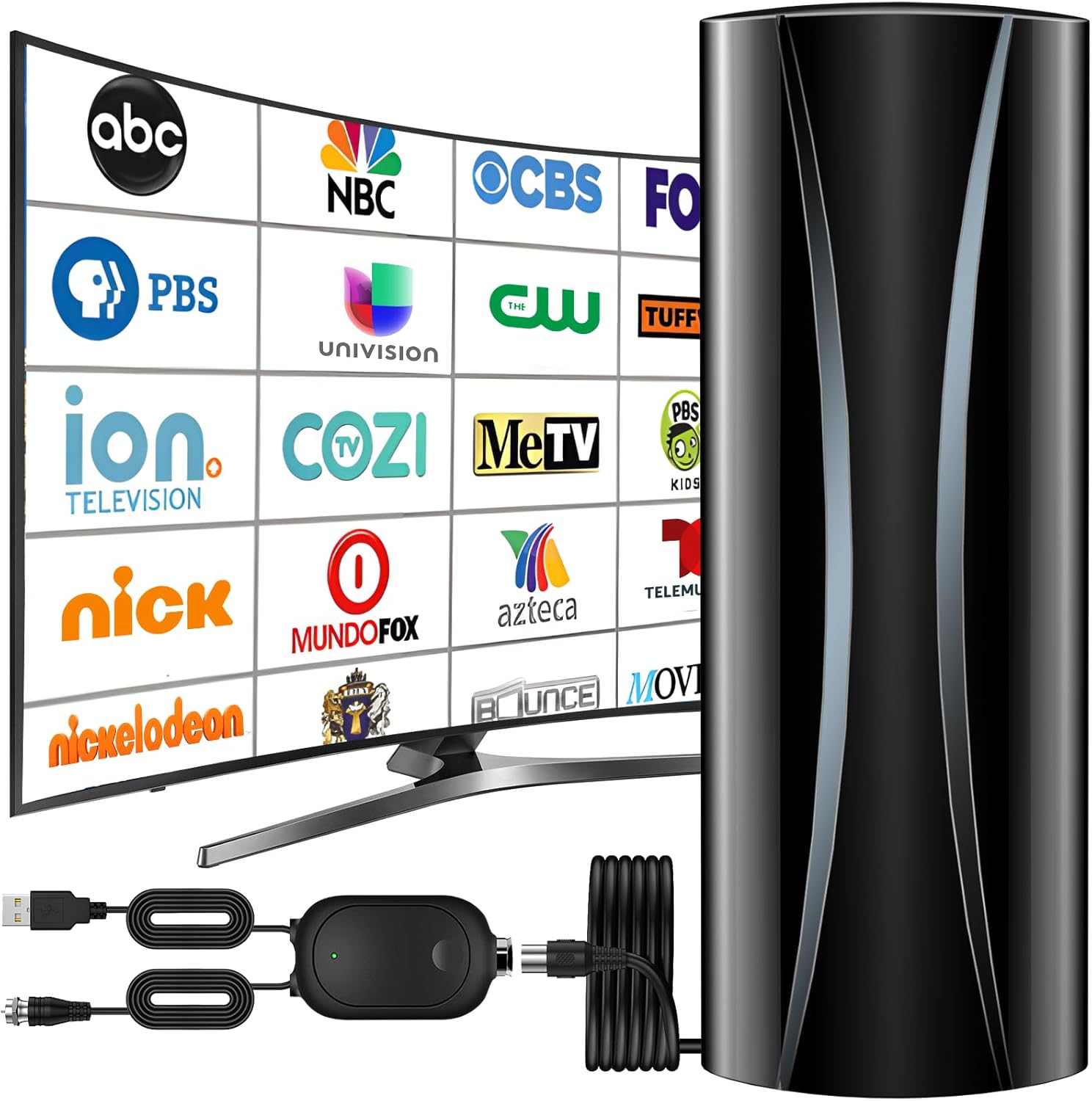 5000+ Miles Indoor TV Antenna for Smart TV