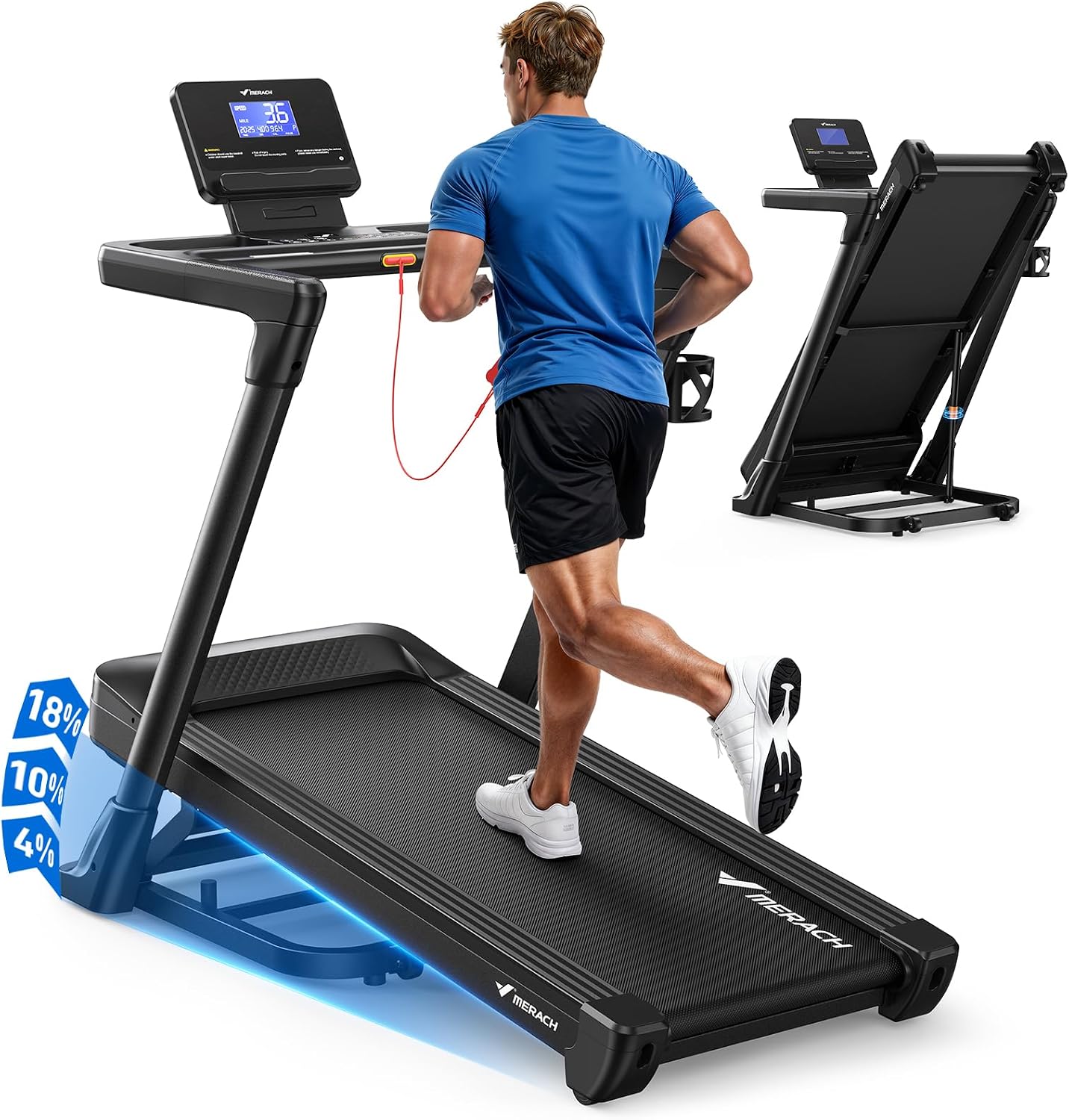 MERACH Auto Incline Treadmill