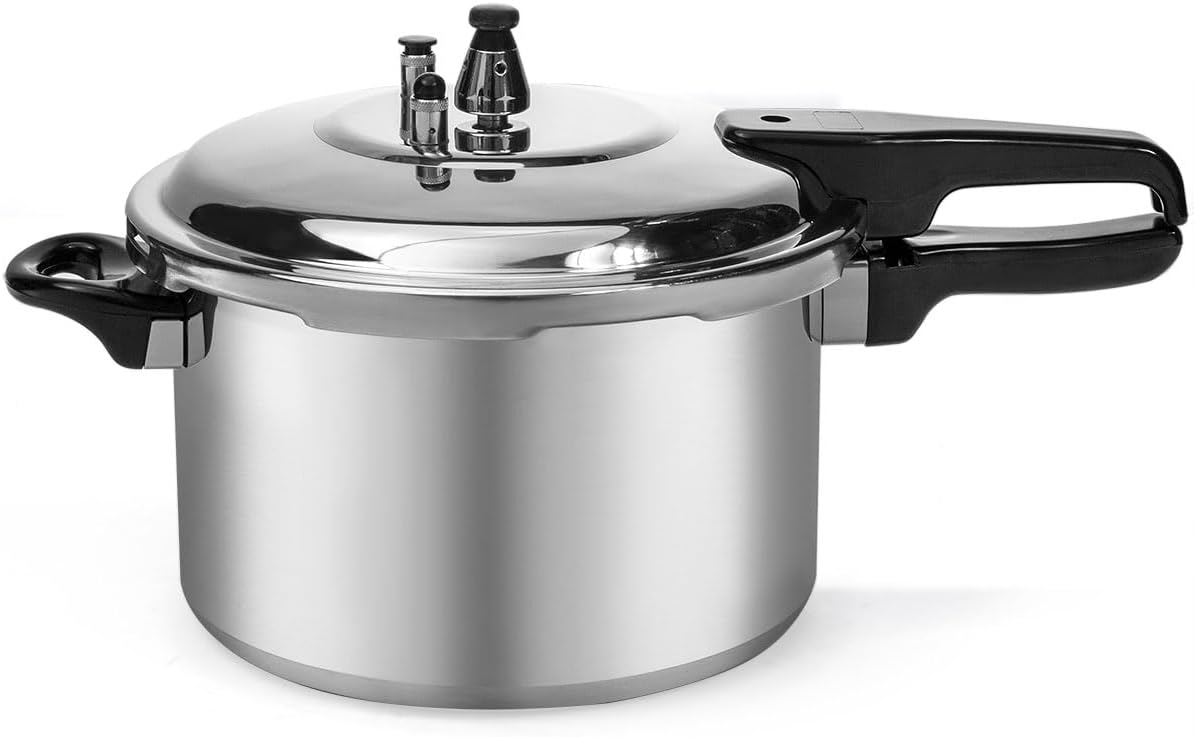 Barton 6QT Aluminum Stovetop Pressure Cooker & Canner (5.67L)