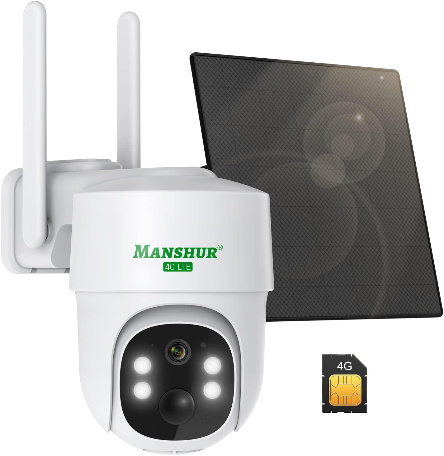 Manshur 4G LTE Wireless Outdoor Security Camera