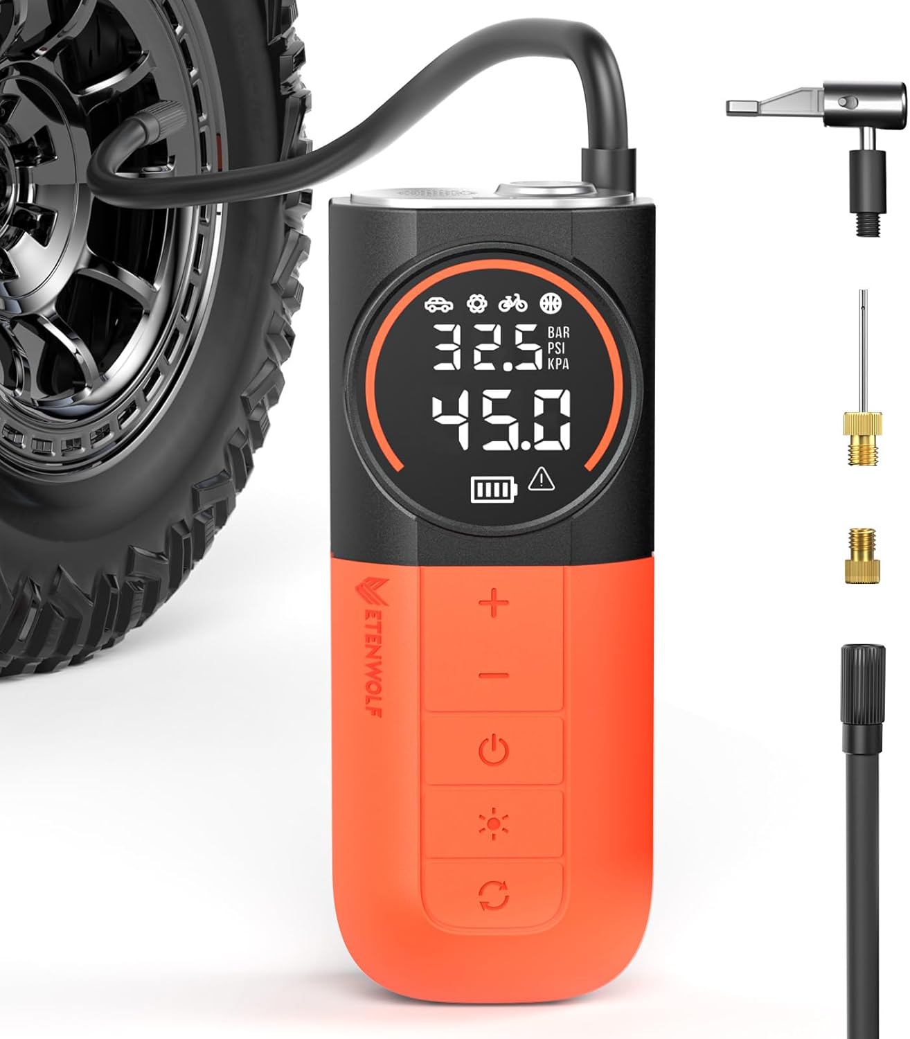 ETENWOLF S1 Tire Inflator Portable Air Compressor