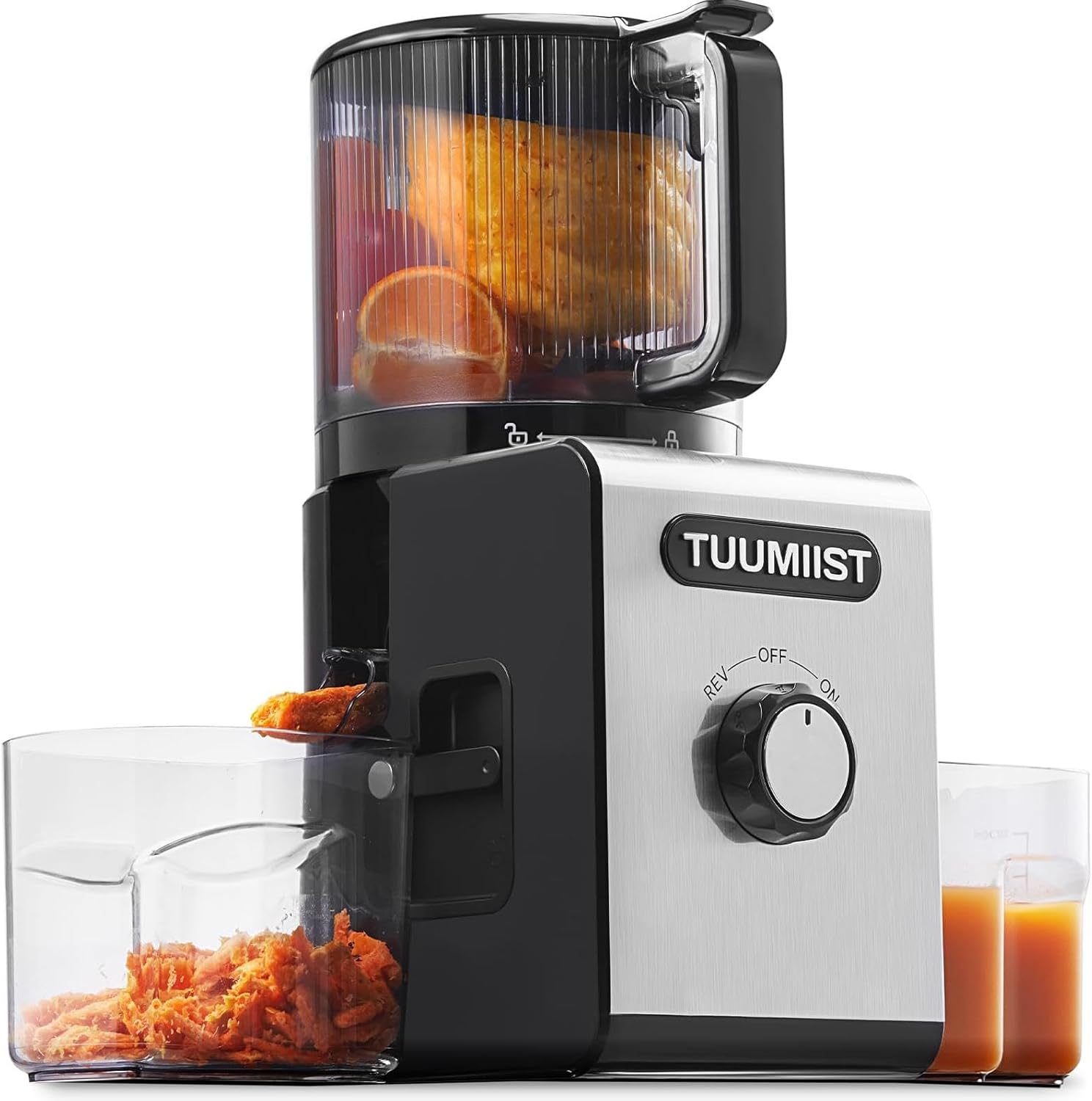 Cold Press Juicer with 6.5" Wide Feed Chute & 100oz Hopper