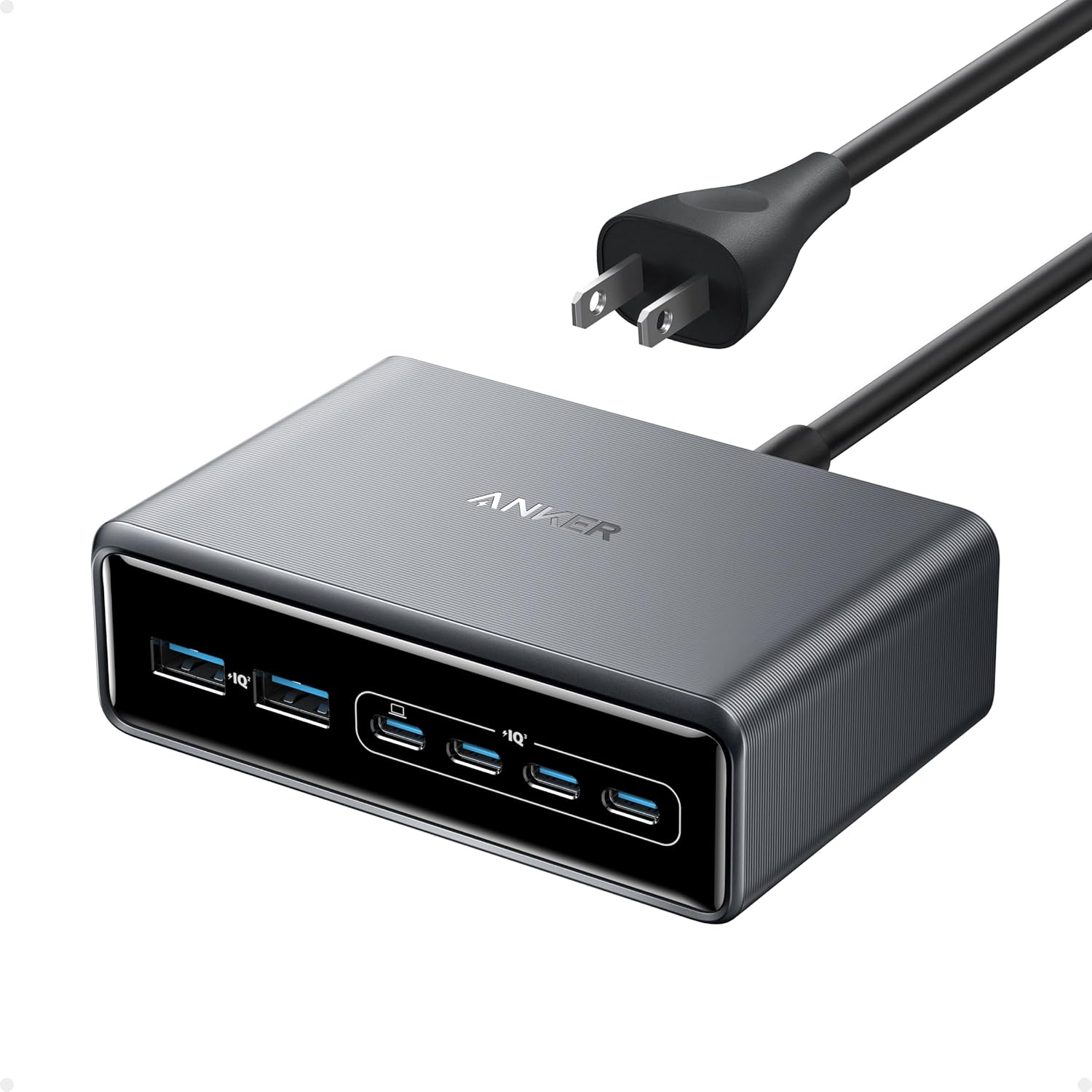 Anker Prime 200W 6-Port GaN Desktop Charging Station with Fast USB-C Charging