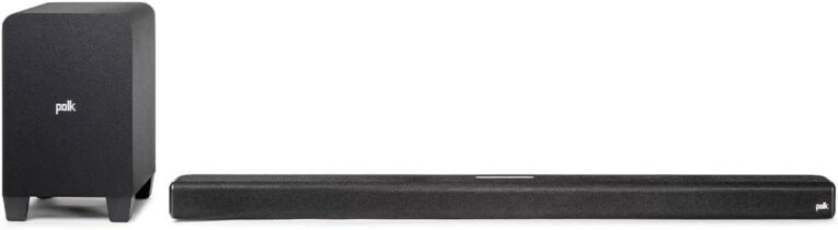 Polk Audio Signa S4 Sound Bar with Wireless Subwoofer – Dolby Atmos