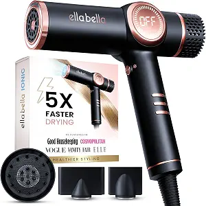 ELLA BELLA® Ionic Hair Dryer with Diffuser 