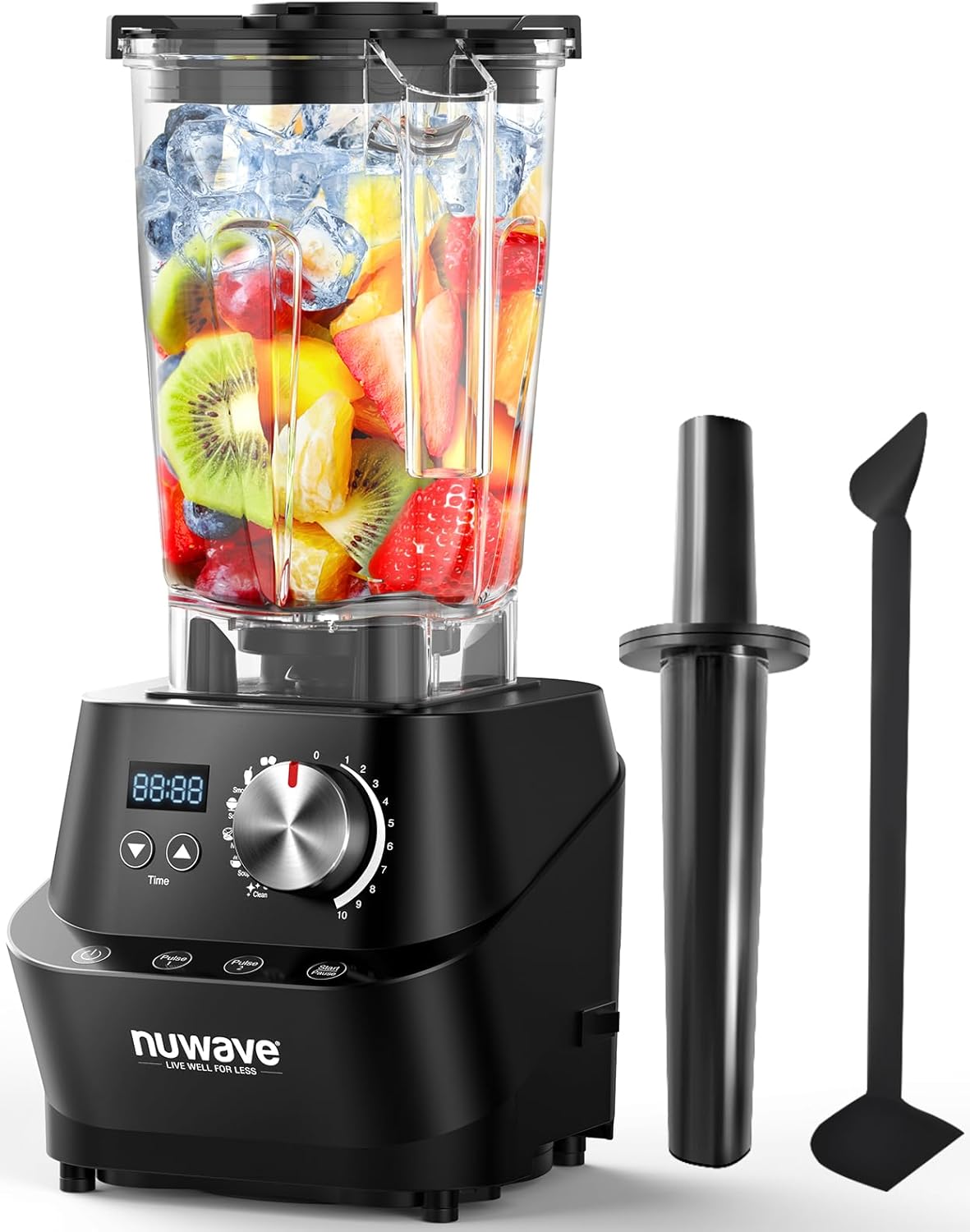 Nuwave Infinity Moxie 64 oz Blender – Professional Grade, Self-Cleaning, BPA-Free