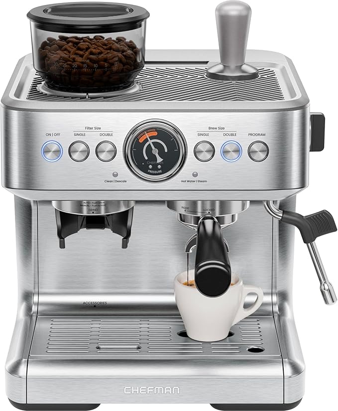 Chefman Crema Supreme 15-Bar Espresso Machine