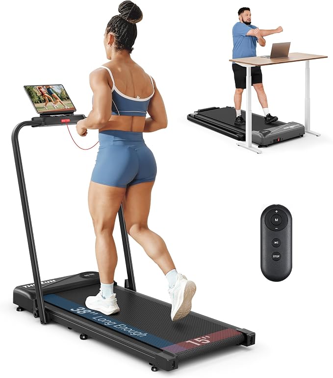 THERUN Walking Pad with Handle Bar