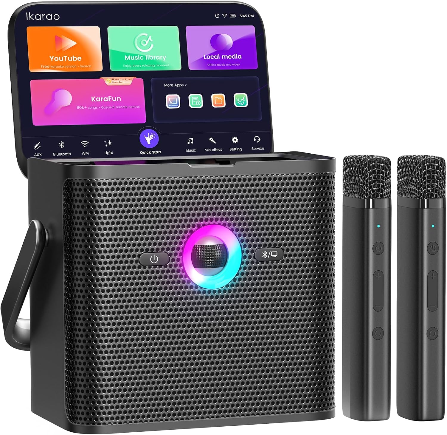 Ikarao Karaoke Machine with Lyrics Display