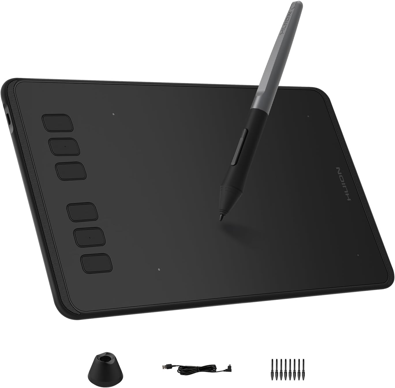 HUION Inspiroy H640P Drawing Tablet, 6x4 inch Digital Art with Battery-Free Stylus,