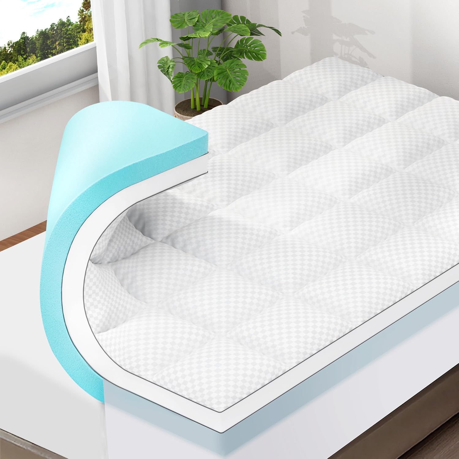 4-Inch Dual-Layer Gel Topper