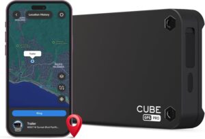 CUBE GPS Tracker for Vehicles – Magnetic GPS Car Tracker, Real Time Worldwide Location Geo-Fencing