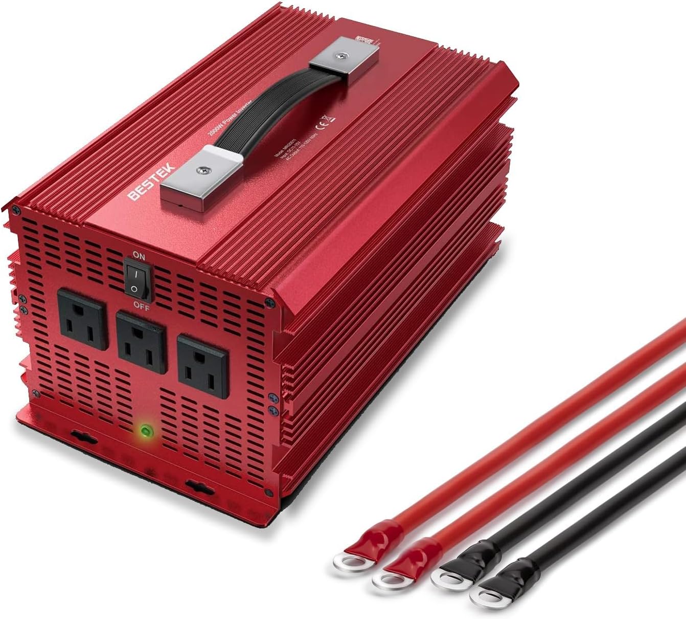 BESTEK 2000W Car Power Inverter with 3 AC Outlets