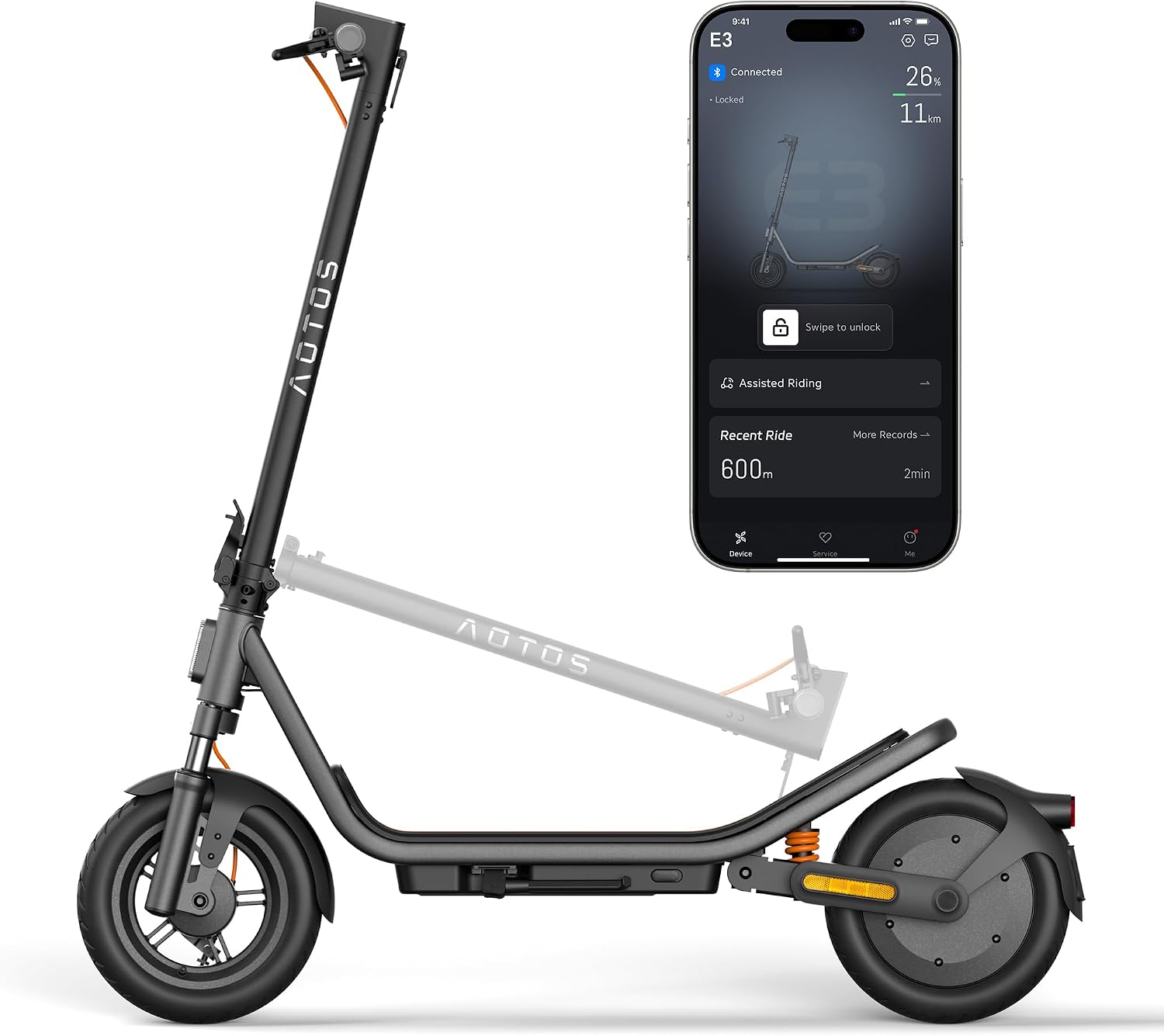 Long-Range Commuter E-Scooter