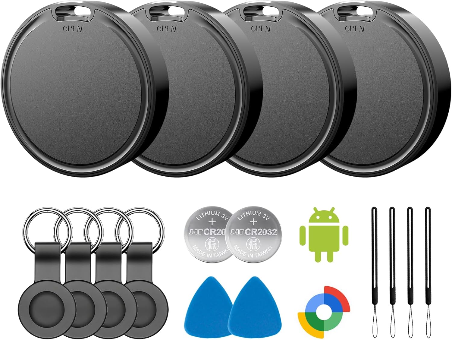Air Tags for Android,Air Tags-4 Pack Android,Air Tracker Tags with 4 Case