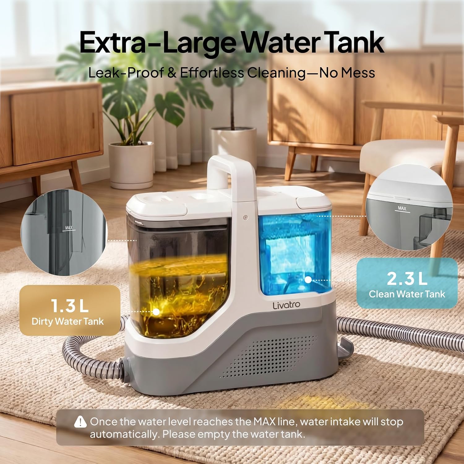 Livatro Portable Carpet Upholstery Cleaner Machine