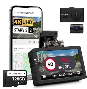FineVu LX4K True 4K Dual Dash Cam