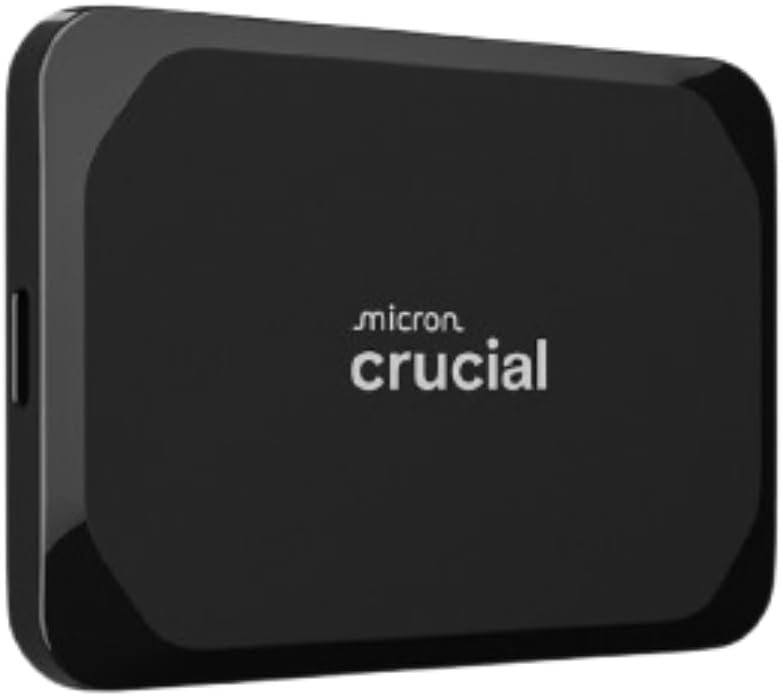 Crucial X9 2TB Portable SSD with 1050MB/s Speed, USB-C External Solid State Drive