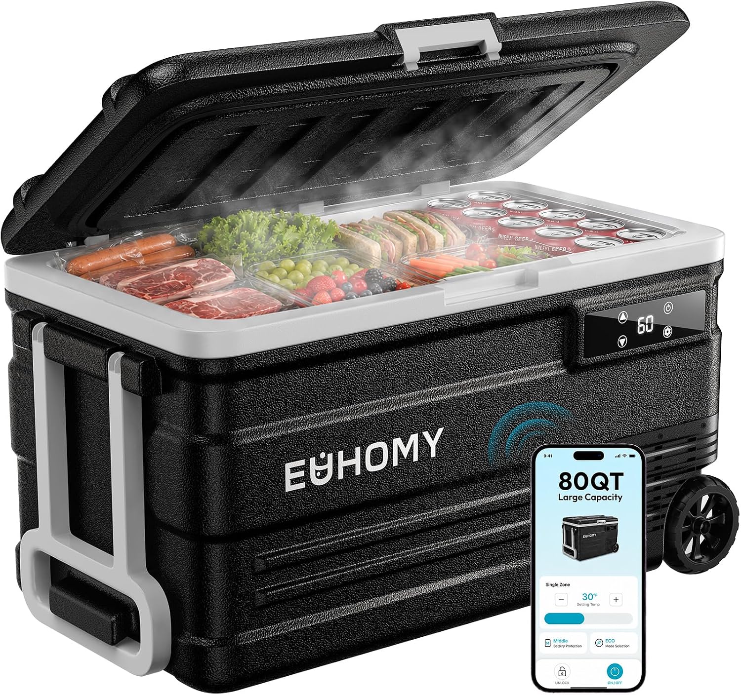 EUHOMY 80QT Portable Electric Cooler
