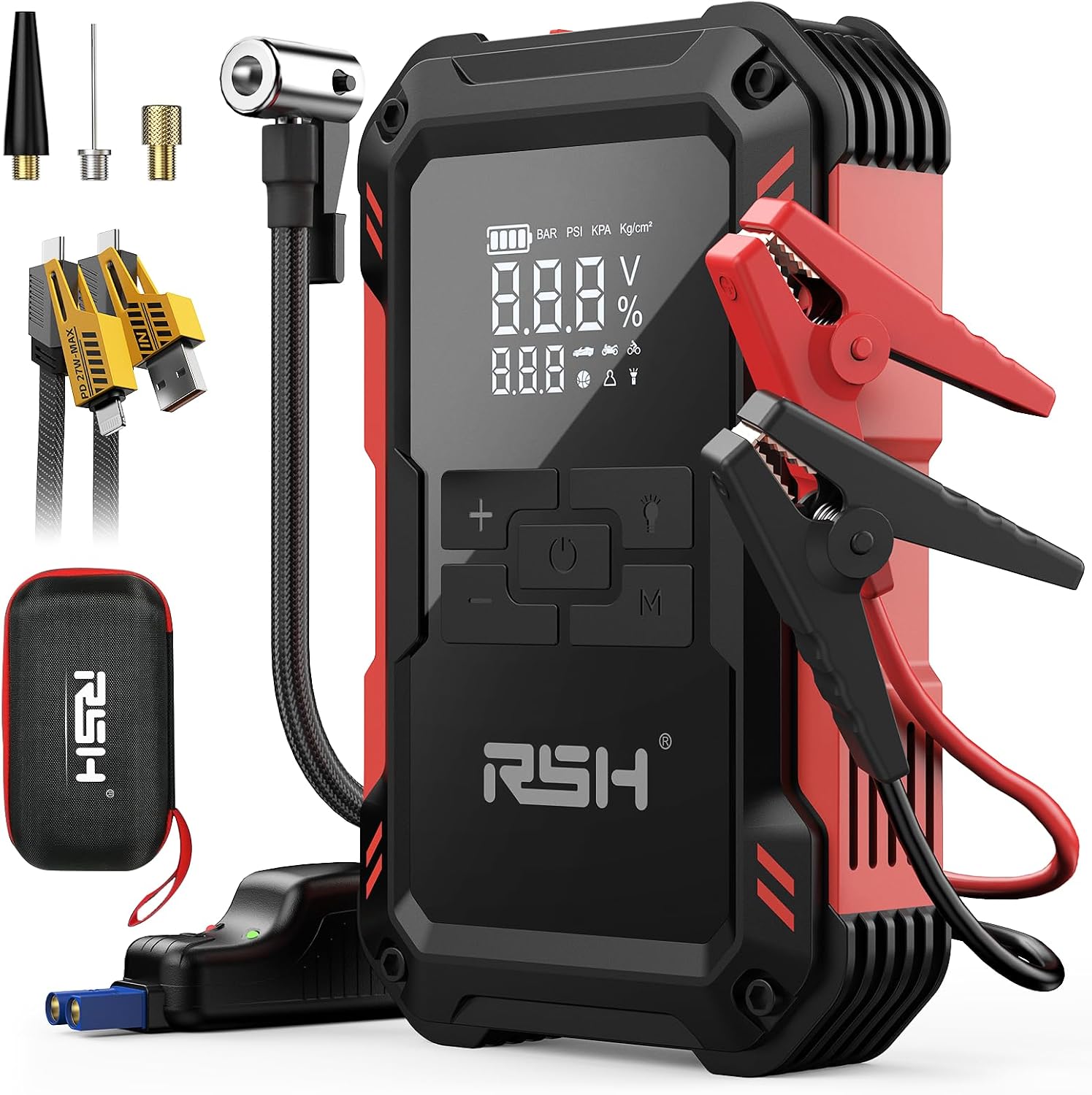 4000A Jump Starter with Air Compressor
