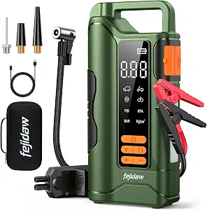 6000A Jump Starter with Air Compressor, 160PSI, 20000mAh