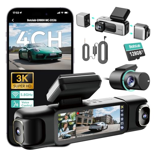 Botslab 4 Channel 360 Degree Dash Cam Set