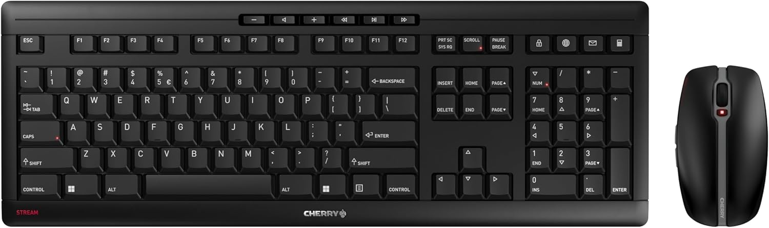 CHERRY Stream Wireless Desktop Keyboard & Mouse Combo