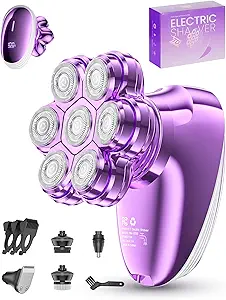 5-in-1 Electric Razors for Women, 7D Magnetic Heads Full Body Shaver