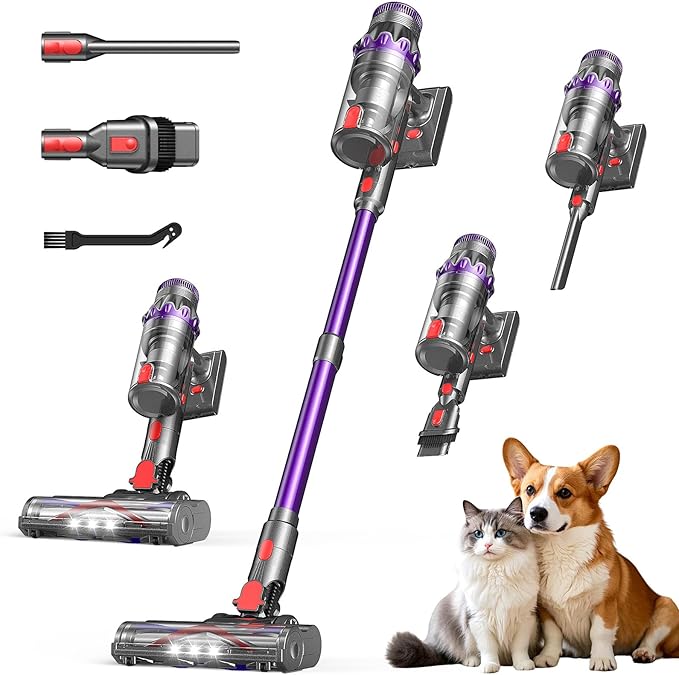 FEPPO 70-Min Cordless Stick Vacuum Cleaner