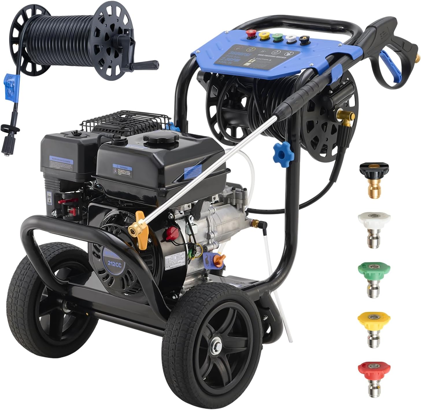 Ezasin 3600 PSI Gas Pressure Washer with Heavy-Duty Cleaning Power