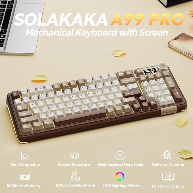 SOLAKAKA A99 Pro Display Mechanical Keyboard