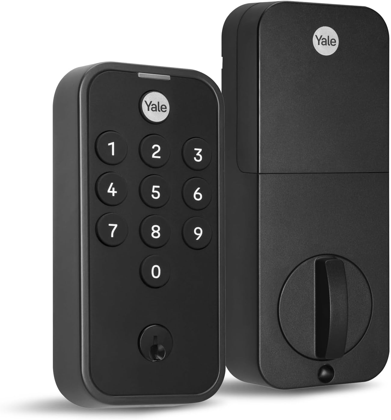 Yale Black Suede Code Keypad Deadbolt Front Door Lock for Keyless Entry