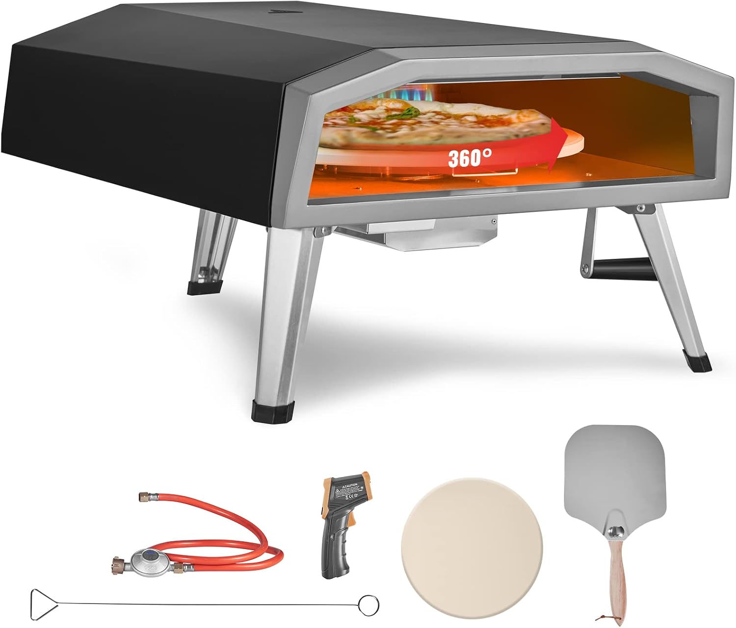 VEVOR 16-Inch Gas Outdoor Pizza Oven