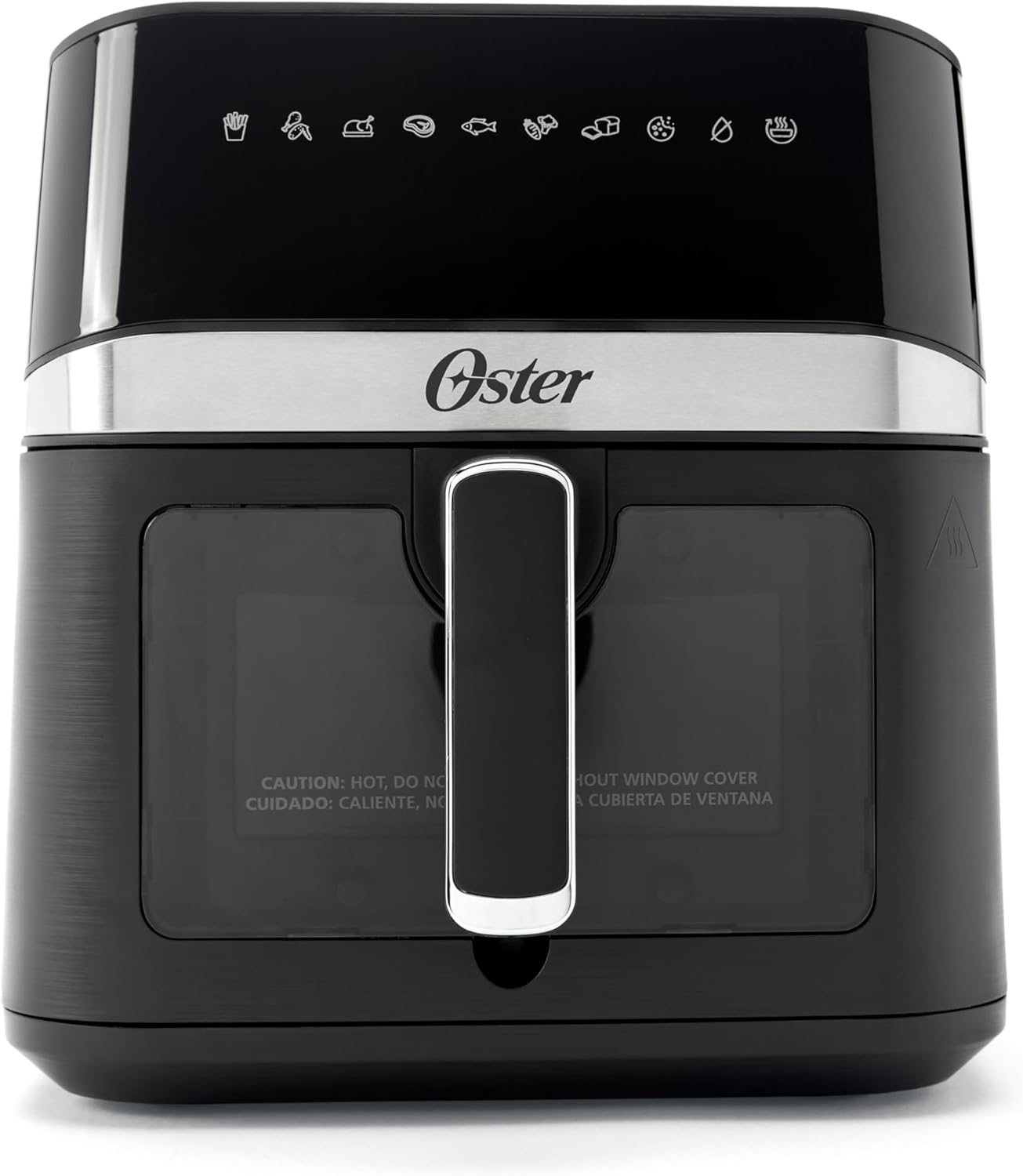 Oster 6 Quart Digital Air Fryer with Viewing Window, 10 Presets, Large Capacity Airfryer, Nonstick Basket, 60-Min Timer