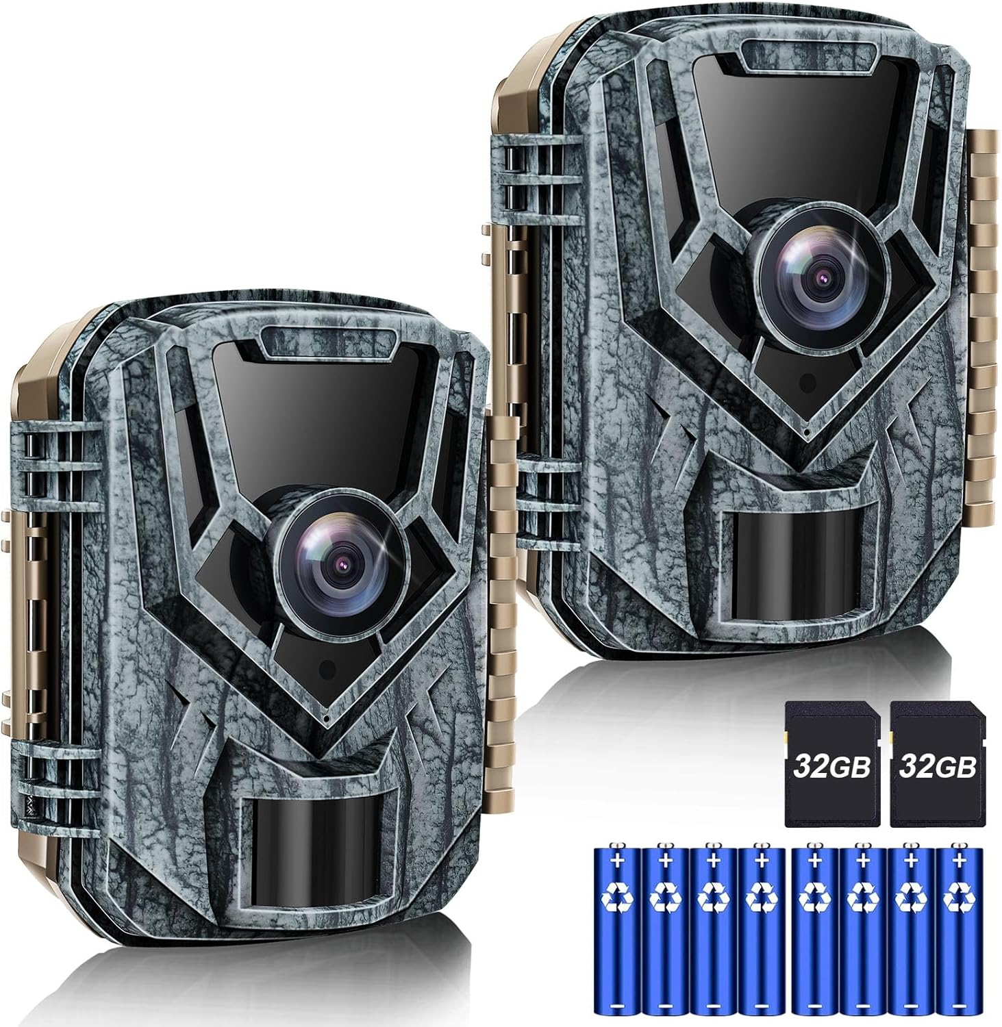 Punvoe Trail Camera 2 Pack, 36MP & 2.7K Game Camera