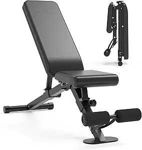 leikefitness Adjustable Weight Bench Foldable Workout Exercise Bench