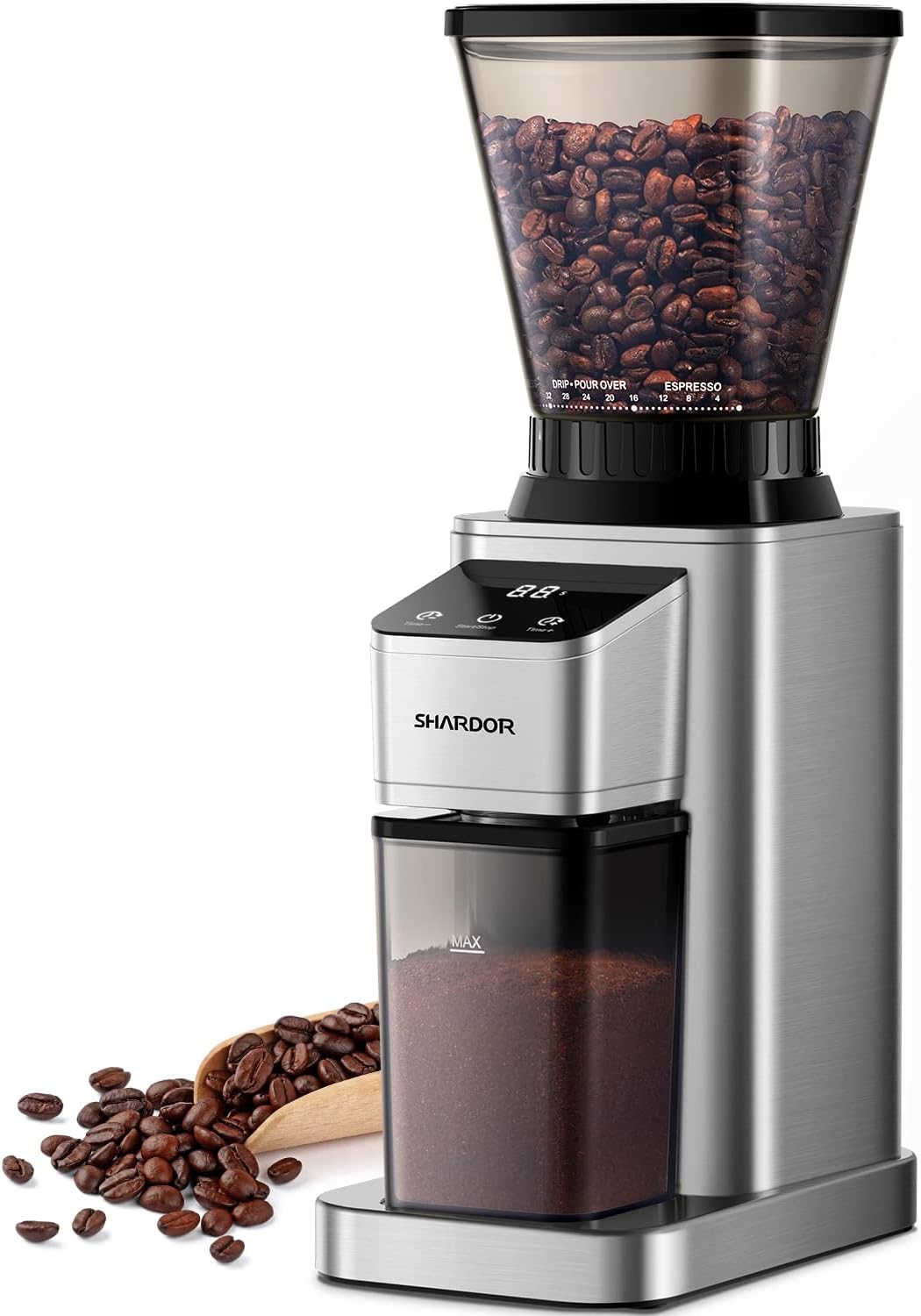 SHARDOR Professional Conical Burr Coffee Grinder, Coffee Bean Grinder with 48 Grind Settings for Espresso, Drip & French Press
