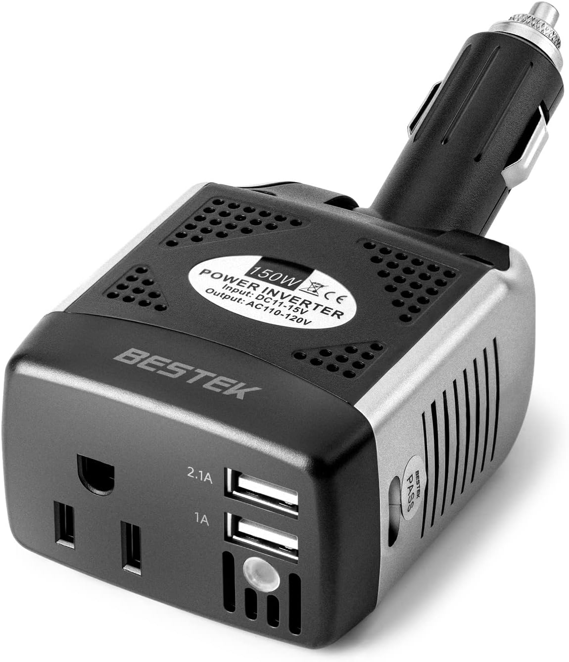 BESTEK 150W Car Power Inverter with Dual USB Charging Ports