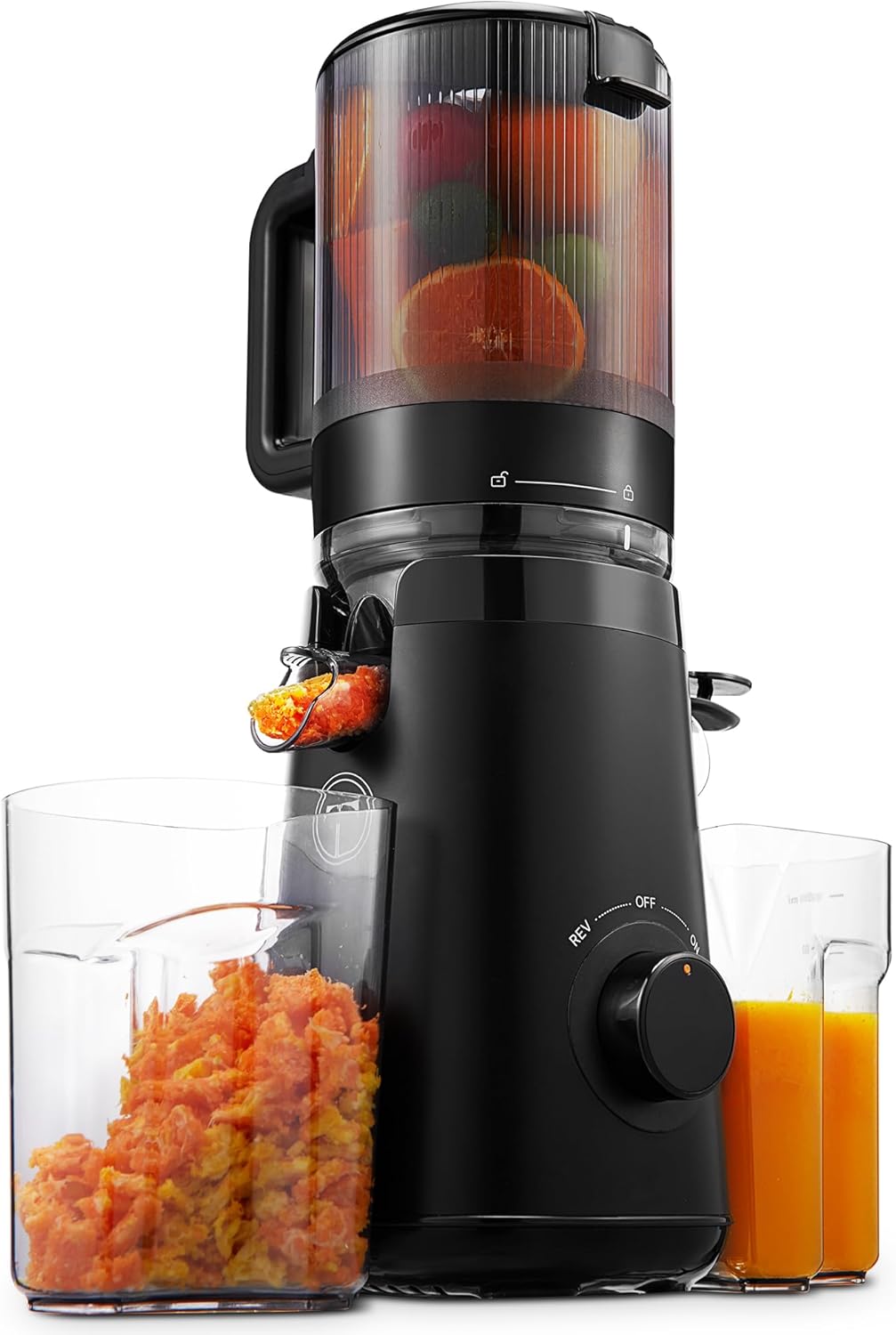 TUUMIIST Cold Press Juicer with 5.8" Wide Feed Chute