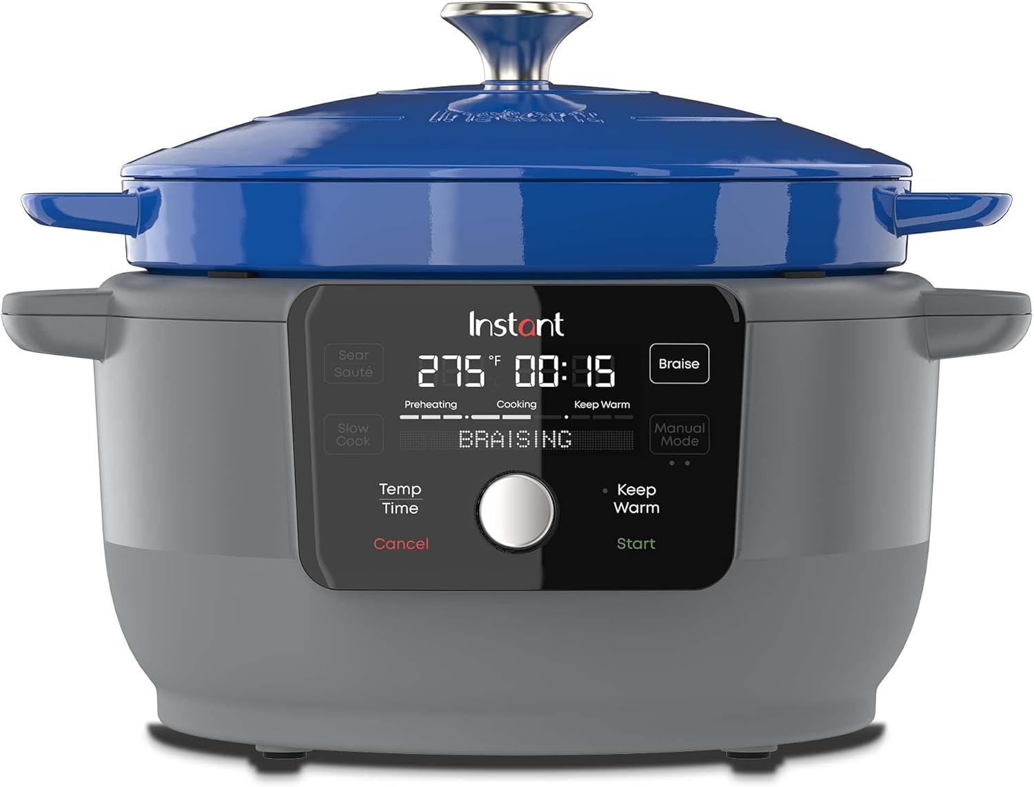 Instant Electric Round Dutch Oven 5-in-1, 6 Qt