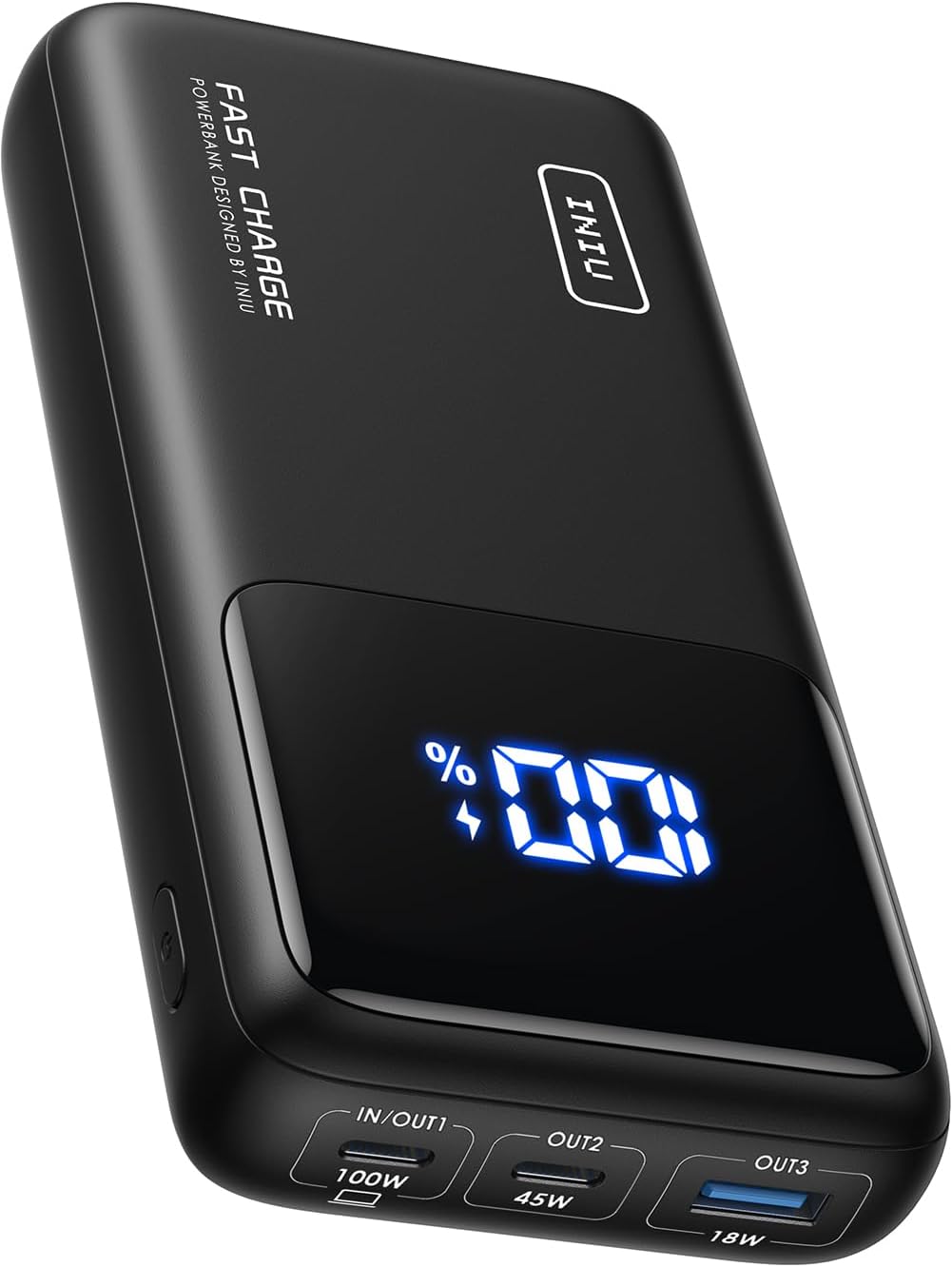 INIU 25000mAh 100W USB-C Laptop Power Bank – Fast Charging Portable Charger