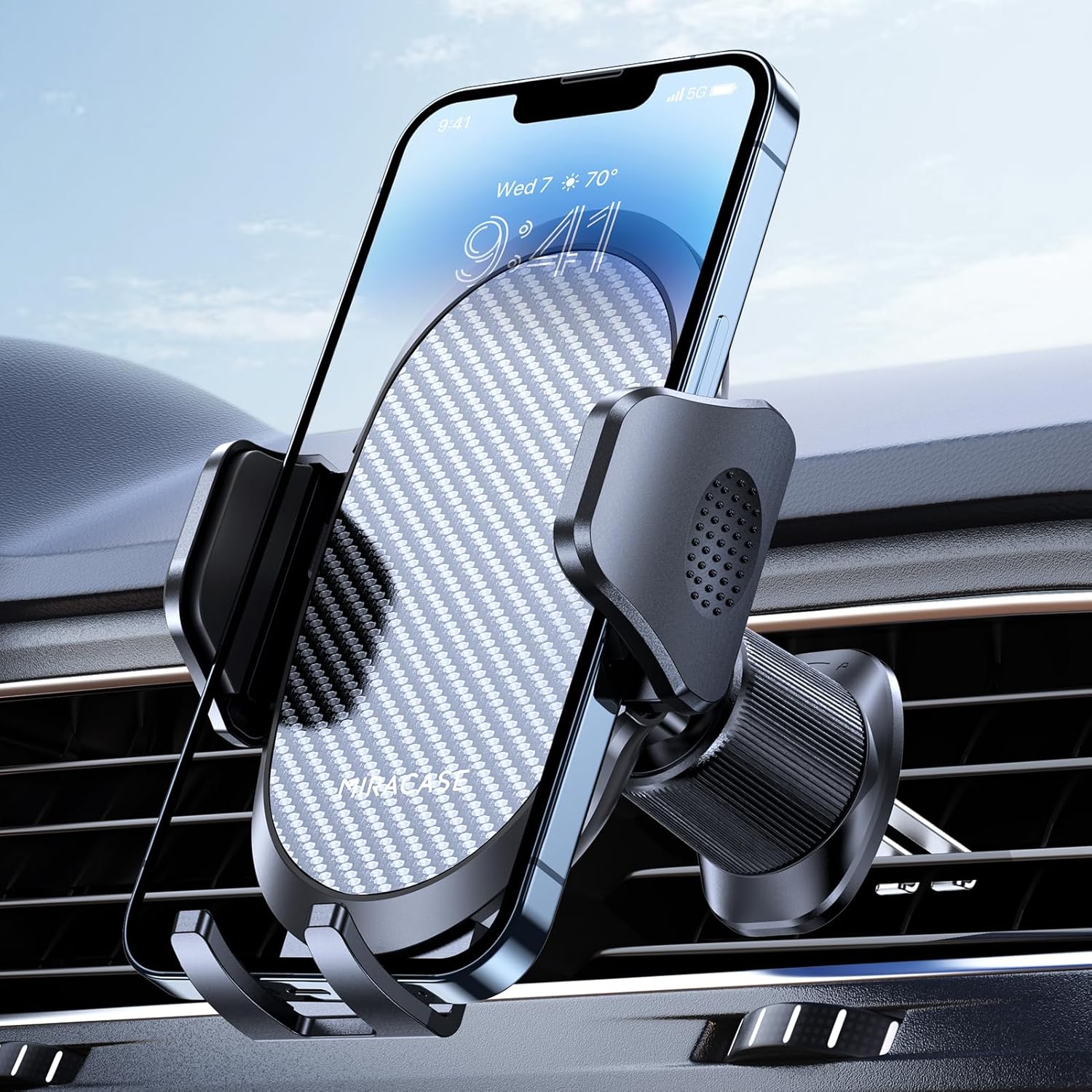 Miracase Phone Holders for Your Car with Metal Hook Clip, Air Vent