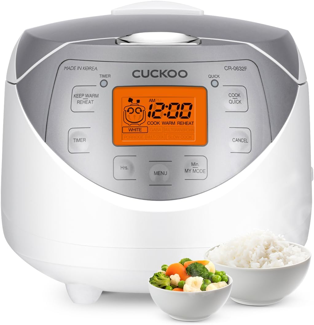 CUCKOO 6Qt 10-in-1 Pressure Cooker with LED Display & Stainless Steel Pot