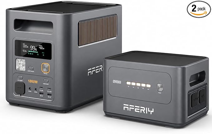 AFERIY Portable Power Station with 2048Wh Expansion Battery